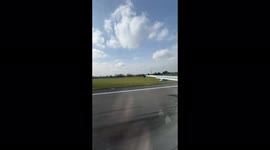 Plane takeoff time lapse