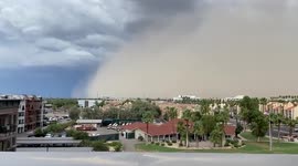 US: Warning Issued As Monsoon Brings Dust Storm To Arizona Phoenix Metro Area