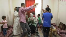 Family celebrations as wheelchair-bound Palestinian high school with cancer gets high score on her final exams