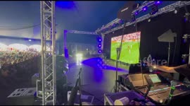 Women's Euro 2022 final: Fans watch England's women take on Germany inside Big Top tent at Camp Bestival