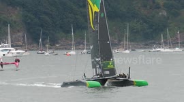 New Zealand win Australia second and Denmark e places in the final race of the Sail Gp here in Plymouth sound the uks ocean city brilliant crossing the finish line by jpcpapp@gmail.com