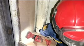 Indonesian firefighters rescue kitten trapped in 4-inch-wide pipe