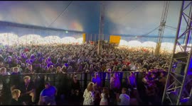 Women's Euro 2022 final: Watch moment England fans celebrate WINNING goal at Camp Bestival