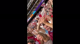 Watch moment England fans inside Wembley celebrate Chloe Kelly's extra-time winner against Germany