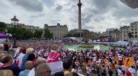 Thousands gather in Trafalgar Square to celebrate Lionesses' Euro 2022 victory