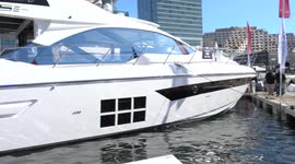 Sydney International Boat Show 2022 featuring Antarctica solo sailing record holder Lisa Blair's boat Climate Action Now