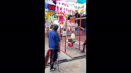 Endurance! 9-year-old girl whoops everyone at Sacramento state fair game