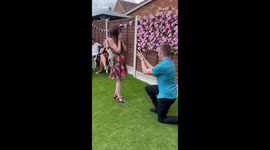 Man proposes to fiancee diagnosed with blood cancer at surprise birthday party