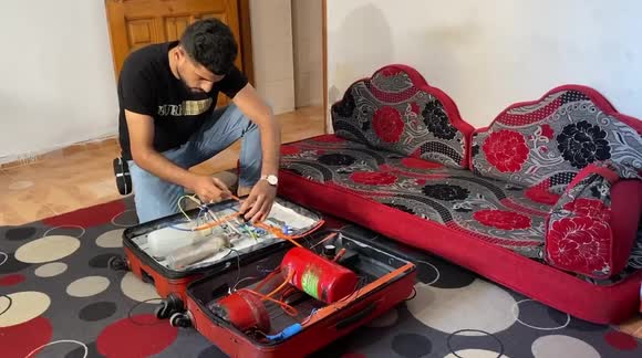 Gaza engineering student designs a suitcase-sized mobile dental clinic