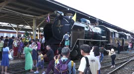 Steam train makes special excursion for Thai King's 70th Birthday
