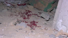 Palestinians inspect the house of a senior member of the Palestinian Islamic Jihad Bassam al-Saadi after his arrest by the Israeli forces