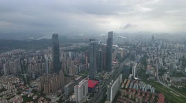 Footage Of The ASEAN Business District in Nanning, China