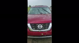 Canada: Car Damaged By Severe Hail Storm Slamming Alberta