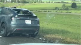 Canada: Cars Damaged By Severe Hail Storm In Central Alberta 2