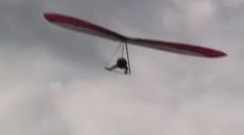 Hang glider landing fail - missed the landing site