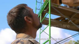 Danish artist uses scrap materials to build sensational trolls across the world