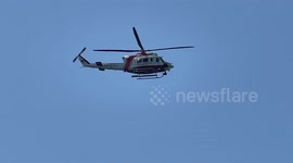 Turkish coastguard patrol the sea to stop illegal migrant crossings to Greece