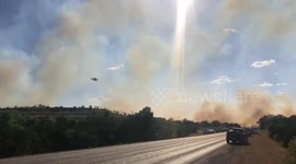 US: Multiple Large Wildfires Rage Around Central Texas 2