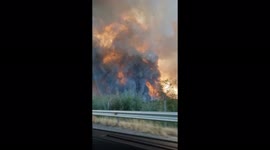 Spain: Multiple Forest Fires Break Out In Verin, Galicia