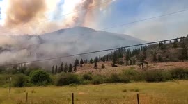 Canada: Fire Crews Continue To Battle Keremeos Creek Fire