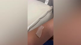 Chinese man finds ice cubes falling out of air conditioner