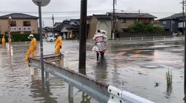 Japan: Record Heavy Rains Inundate Towns In Tohoku And Hokuriku Regions 2