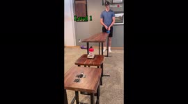 'Trickshot artist rolls poker chip into fork using five dazzling setups
'