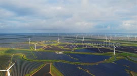 Coastal Tidal Flat Energy Industry In Yancheng, China