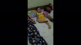 Baby snoring like his grand father