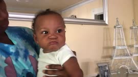 Baby Makes Angry Face