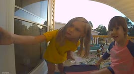 Girl Catches Praying Mantis