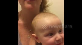 Baby Laughs at Fake Burp