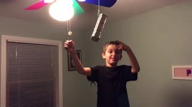 Boy Hit in Head With Flying Toy