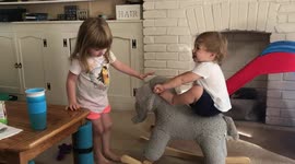 Girl Falls Off Rocking Chair