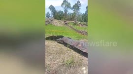 Chinese rocket's 'radioactive' iron plate found on farm in Indonesia