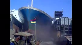 Ship crashes into an indian recycling yard at full speed