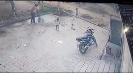 1.5 year old baby girls miraculous escape after she came under a moving car