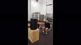 Insane Seated Box Jump!