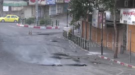 Palestinians clashes with Israeli forces following Israeli air strikes on Gaza