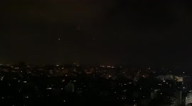 Footage shows rockets launching from Gaza Strip targeting Israeli cities, Tel Aviv