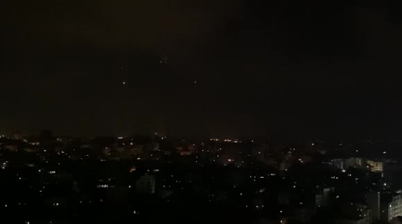 Footage shows rockets launching from Gaza Strip targeting Israeli cities, Tel Aviv
