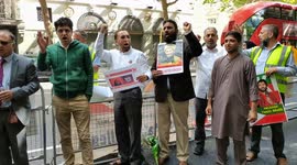 Kashmiri community protest against India illegal occupation of Jammu Kashmir, London, UK