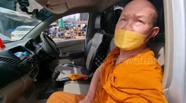 Buddhist monk caught drink-driving tells police 'whiskey prevents Covid-19'