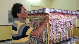 Muslim people makes Tazia ahead of Muharram procession in India