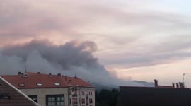 Evacuation order issued as wildfire continues to burn in Boiro in Spain's Galicia region