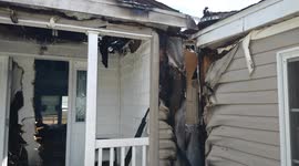 House fire on 634 Harrison St. Jacksonville FL 32220 heavy Smoke and fire