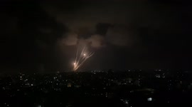 Barrage of rockets fired from Gaza at Israeli cities overnight as conflict continues