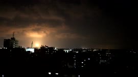 Rockets light up the night sky over Gaza and Israel as conflict continues