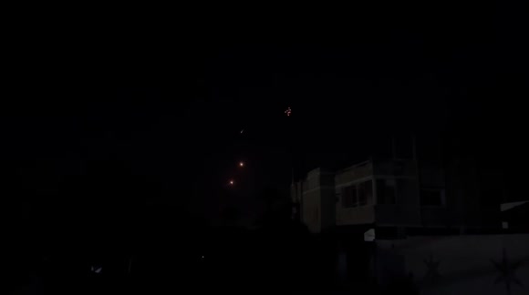 Rockets launched from Gaza  Strip were intercepted by Israel's Iron Dome.