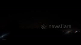 Rockets fired from the Gaza Strip at Israel before the truce.